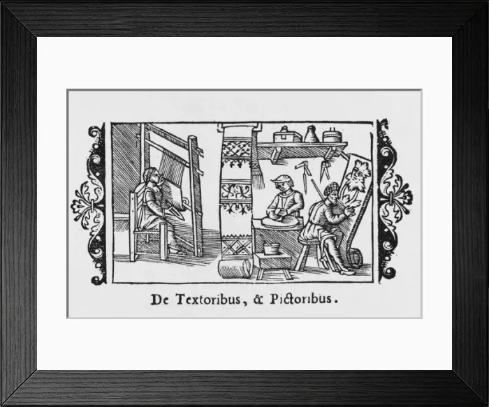 Framed Print : Tapestry Weaving 1555 Framed Print : Tapestry Weaving 1555