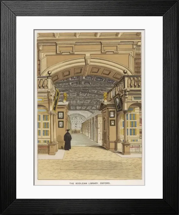 Framed Print : Walking through Bodleian Framed Print : Walking through Bodleian