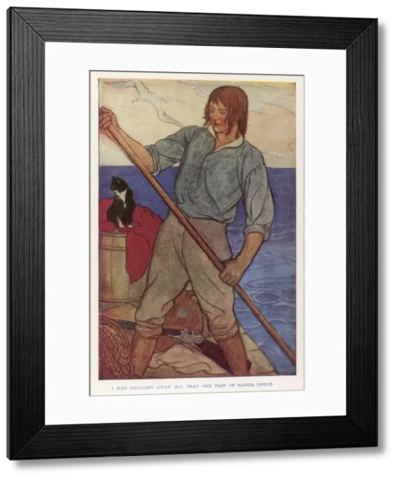 Framed Print : Crusoe Rows to Wreck Framed Print : Crusoe Rows to Wreck