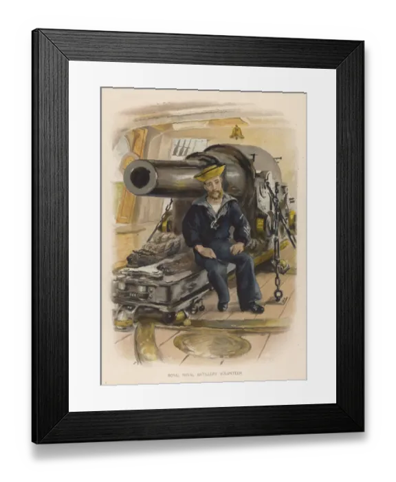 Framed Print : Naval Artilleryman Framed Print : Naval Artilleryman