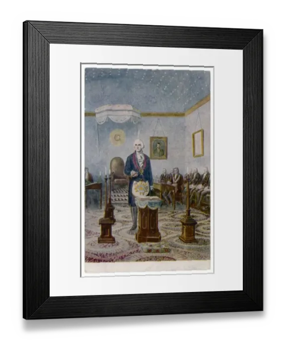 Framed Print : G Washington / Anon Postcd Framed Print : G Washington / Anon Postcd