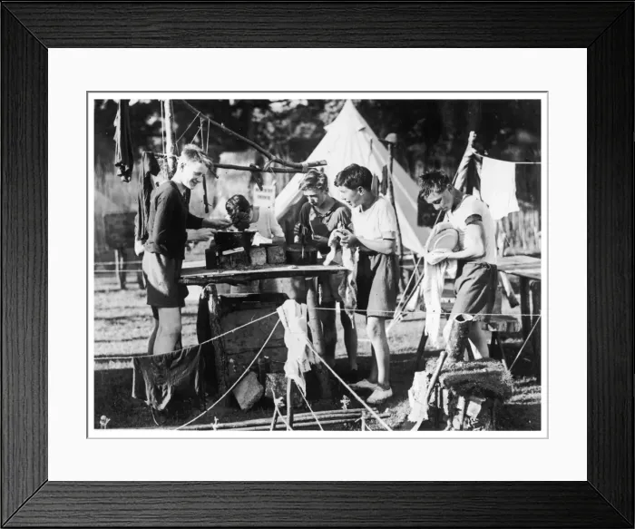 Framed Print : Boy Scouts 1930S Framed Print : Boy Scouts 1930S