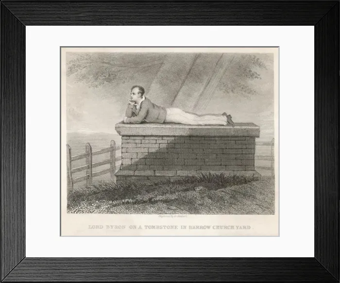 Framed Print : Byron at Harrow Framed Print : Byron at Harrow