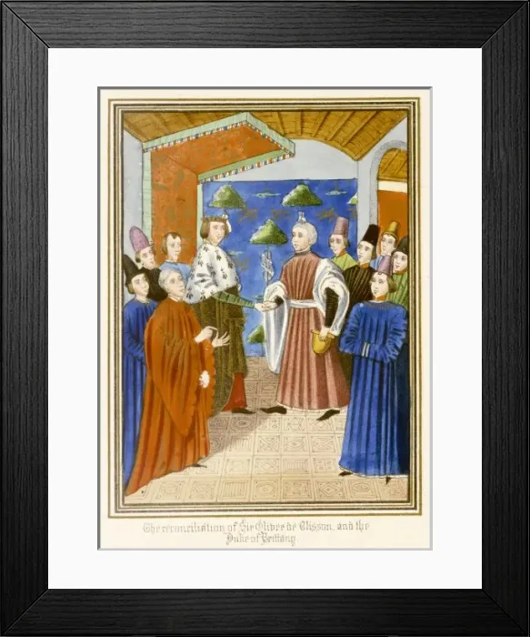 Framed Print : French Nobles / 1390S Framed Print : French Nobles / 1390S