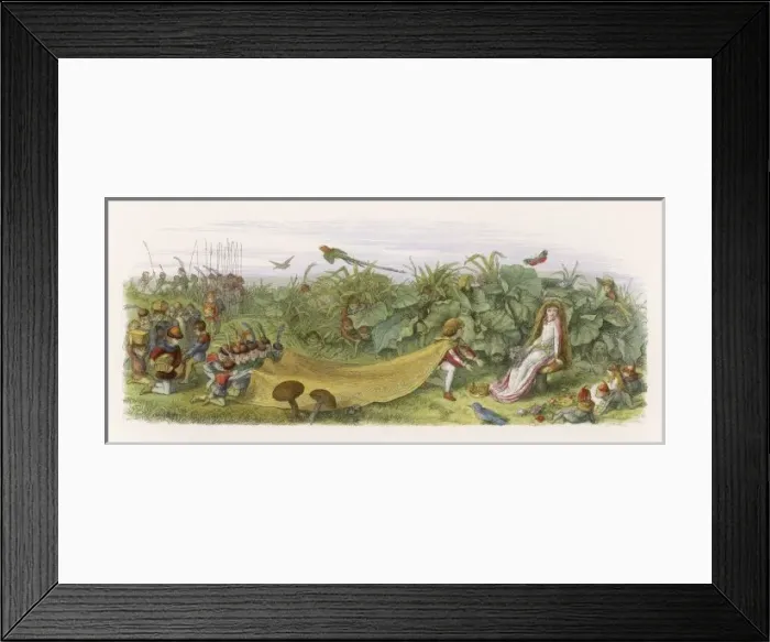 Framed Print : Fairy Courtship  /  Doyle