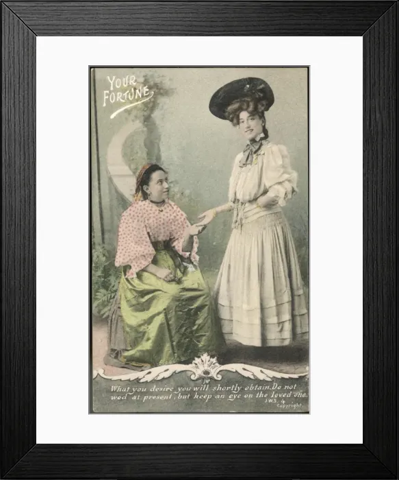 Framed Print : Reading Palm Right Framed Print : Reading Palm Right