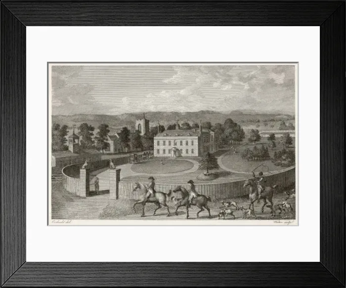 Framed Print : Sydling, Dorset and Hunt Framed Print : Sydling, Dorset and Hunt