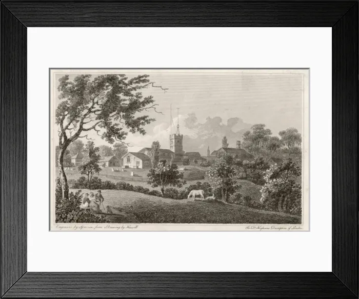 Framed Print : Hendon in 1807 Framed Print : Hendon in 1807