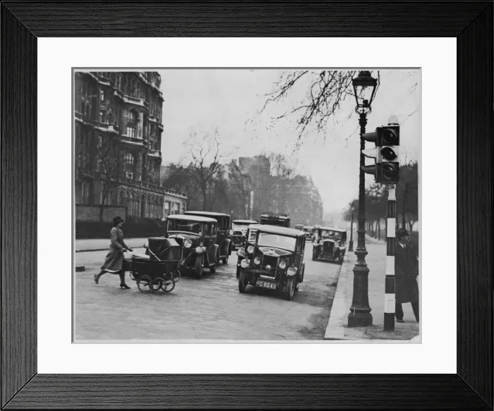 Framed Print : Bayswater Road 1933 Framed Print : Bayswater Road 1933