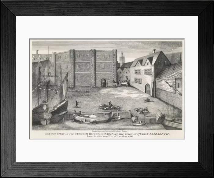 Framed Print : Custom House in C16 Framed Print : Custom House in C16