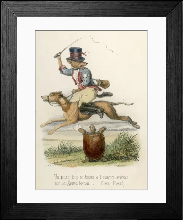 Framed Print : Mr Wolf in a Hurry Framed Print : Mr Wolf in a Hurry