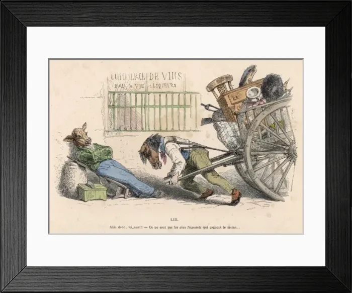 Framed Print : Horse Moving House Framed Print : Horse Moving House