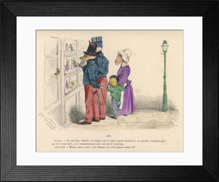 Framed Print : Animals Admire Poster Framed Print : Animals Admire Poster