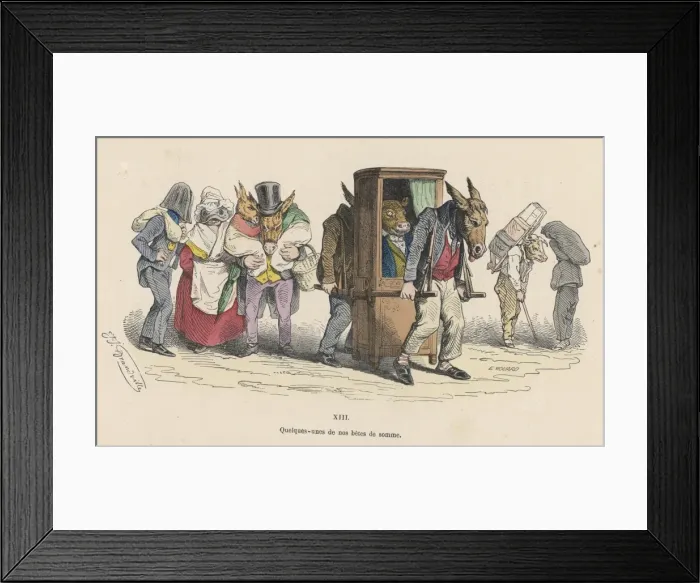 Framed Print : Donkeys and Sedan Chair Framed Print : Donkeys and Sedan Chair