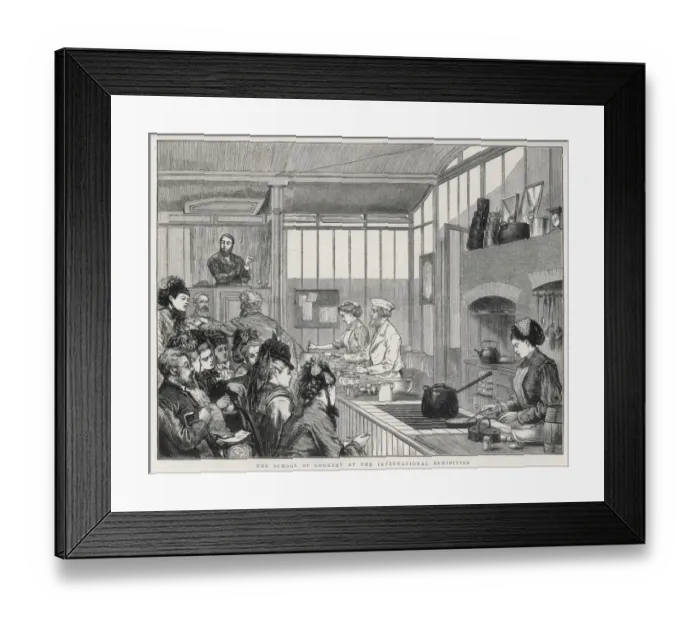 Framed Print : School of Cookery / 1873 Framed Print : School of Cookery / 1873