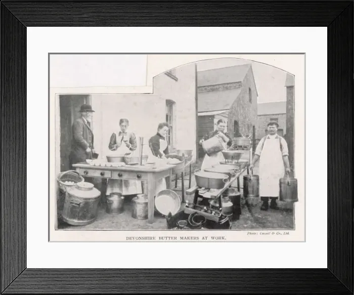 Framed Print : Devonshire Butter Makers Framed Print : Devonshire Butter Makers