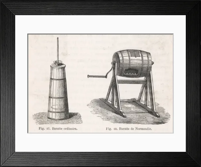 Framed Print : Butter Churns Framed Print : Butter Churns