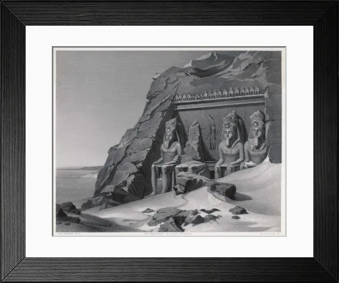 Framed Print : Abu Simbel 1845 Framed Print : Abu Simbel 1845