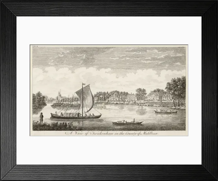 Framed Print : Twickenham 1750 Framed Print : Twickenham 1750