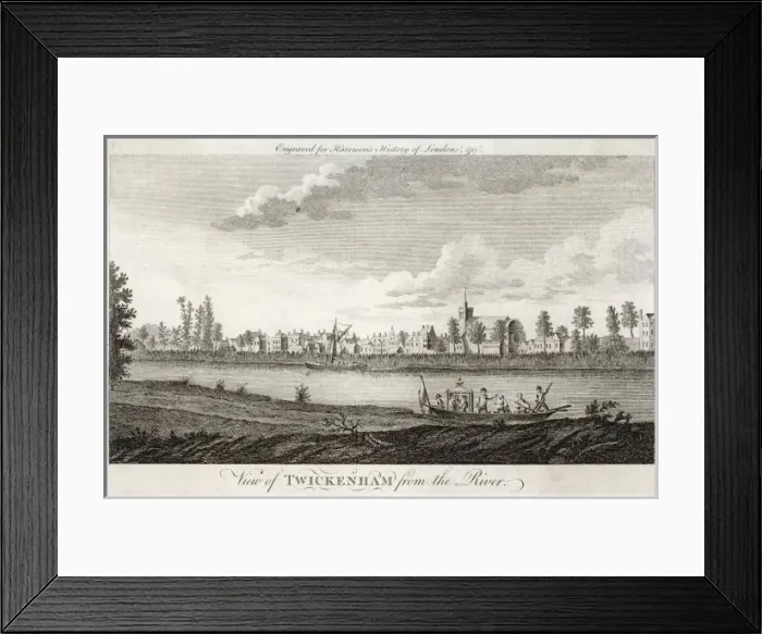 Framed Print : Twickenham 1770 Framed Print : Twickenham 1770