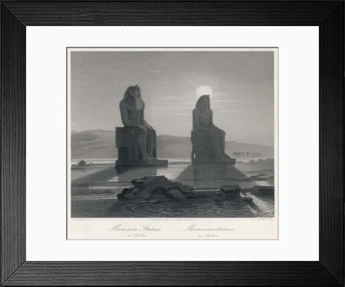 Framed Print : Memnon Statues 1 Framed Print : Memnon Statues 1