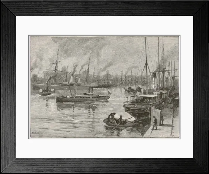 Framed Print : Melbourne Harbour Framed Print : Melbourne Harbour