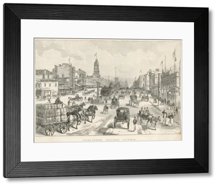 Framed Print : Ballarat Street Scene Framed Print : Ballarat Street Scene