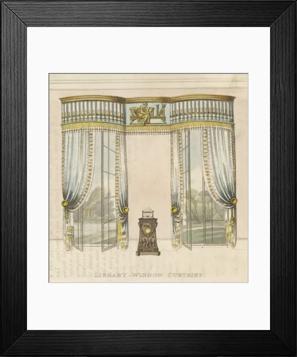 Framed Print : Classical Curtains Framed Print : Classical Curtains