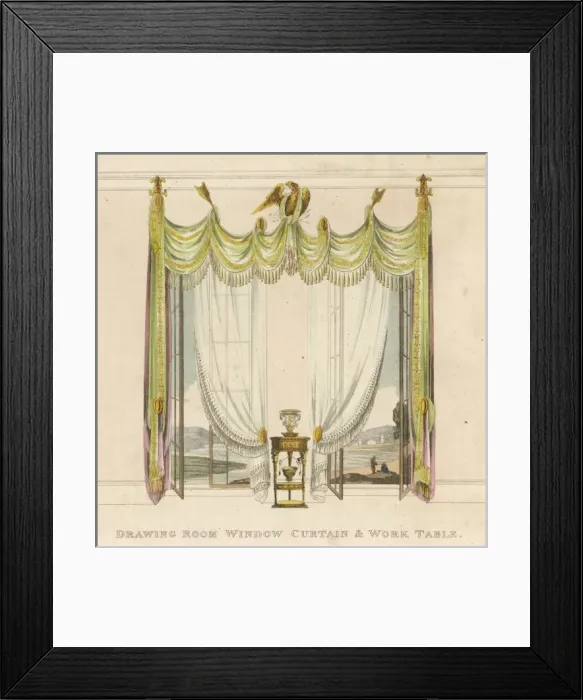 Framed Print : Classical Curtains 2 Framed Print : Classical Curtains 2