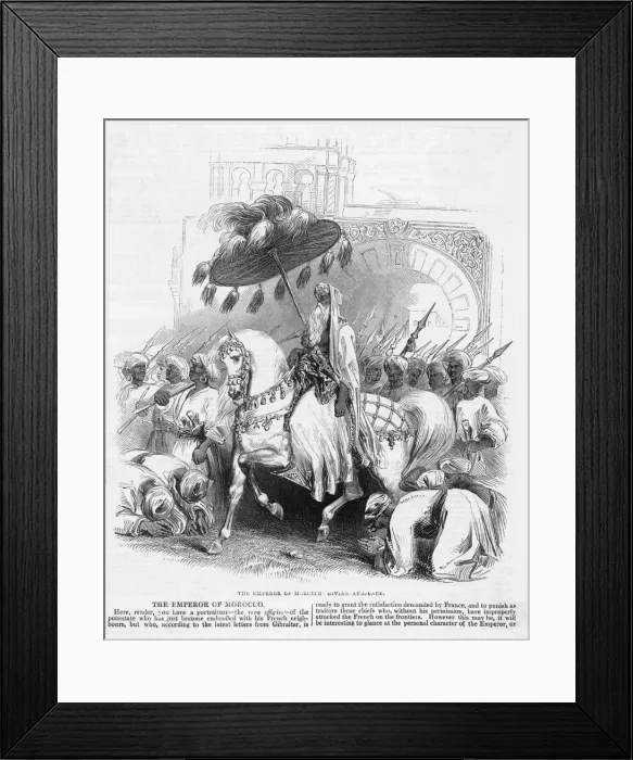 Framed Print : King of Morocco Rides Framed Print : King of Morocco Rides