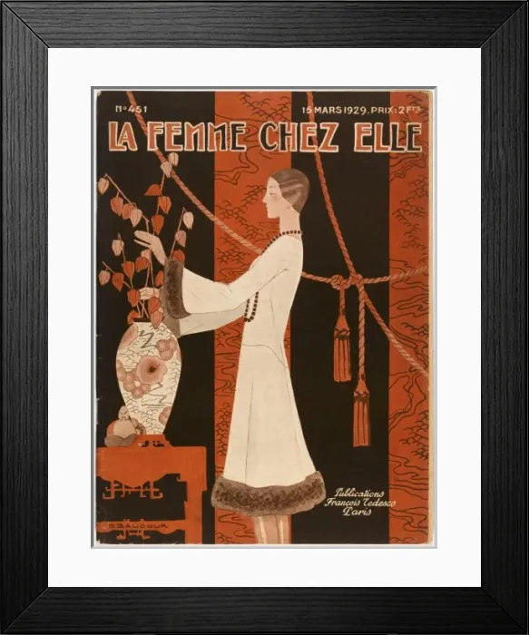 Framed Print : Flower Arranging 1929 Framed Print : Flower Arranging 1929