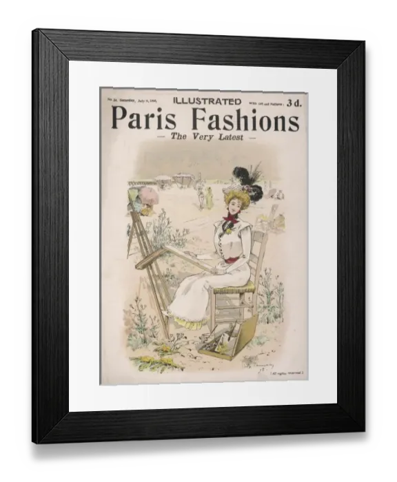 Framed Print : Lady Artist at Seaside Framed Print : Lady Artist at Seaside