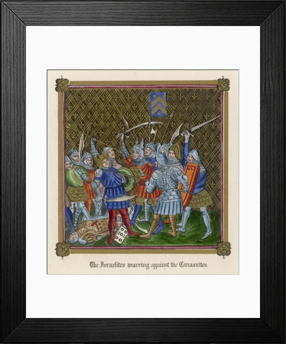Framed Print : Israelites V Canaanites Framed Print : Israelites V Canaanites