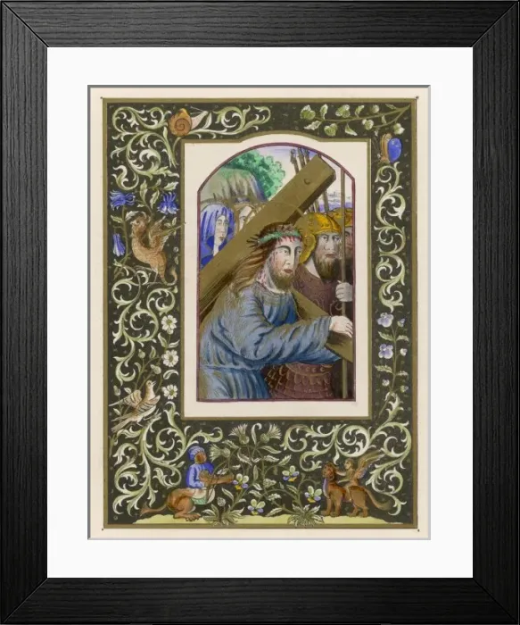 Framed Print : Jesus Carries Cross Framed Print : Jesus Carries Cross