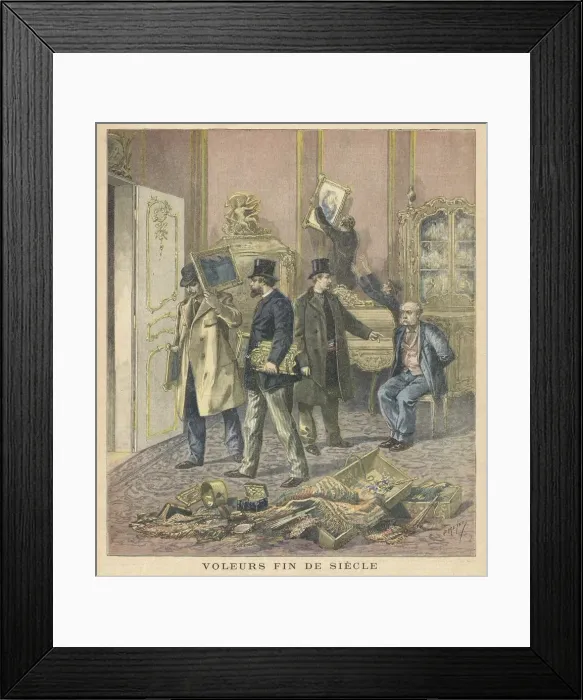 Framed Print : Paris Art Thieves