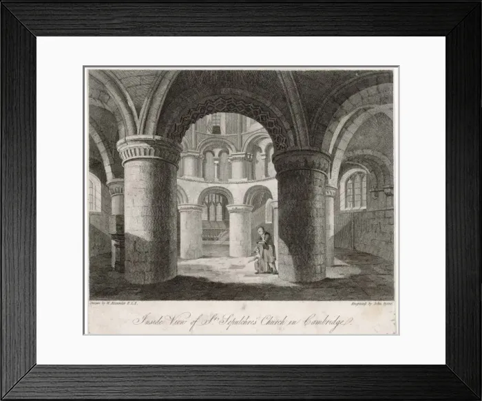 Framed Print : Cambridge Round Church Framed Print : Cambridge Round Church