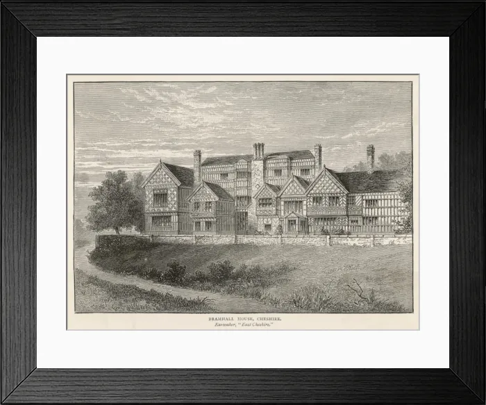 Framed Print : Bramhall House, Cheshire Framed Print : Bramhall House, Cheshire