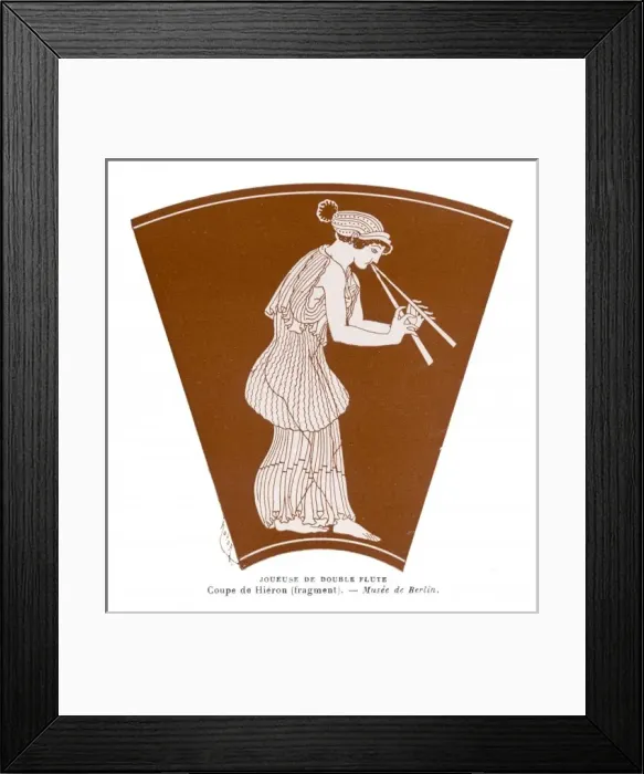Framed Print : Greek Costume / Scharf Framed Print : Greek Costume / Scharf