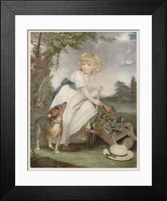 Framed Print : Boy in Muslin Frock 1789 Framed Print : Boy in Muslin Frock 1789