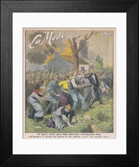 Framed Print : Living Shield, Belgium Framed Print : Living Shield, Belgium