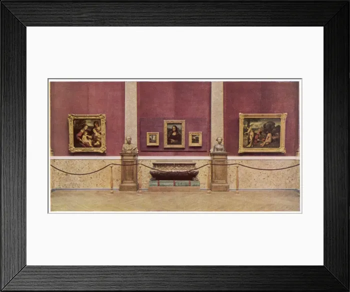 Framed Print : Mona Lisa in 1929 Framed Print : Mona Lisa in 1929