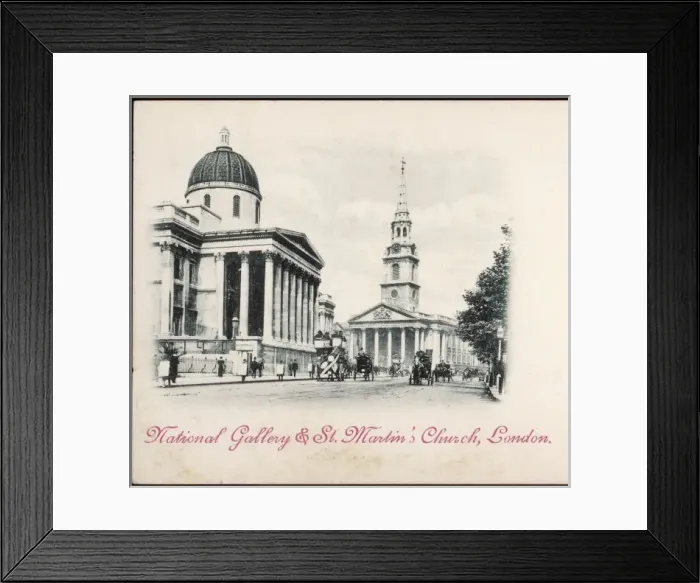 Framed Print : National Gallery Postcard Framed Print : National Gallery Postcard