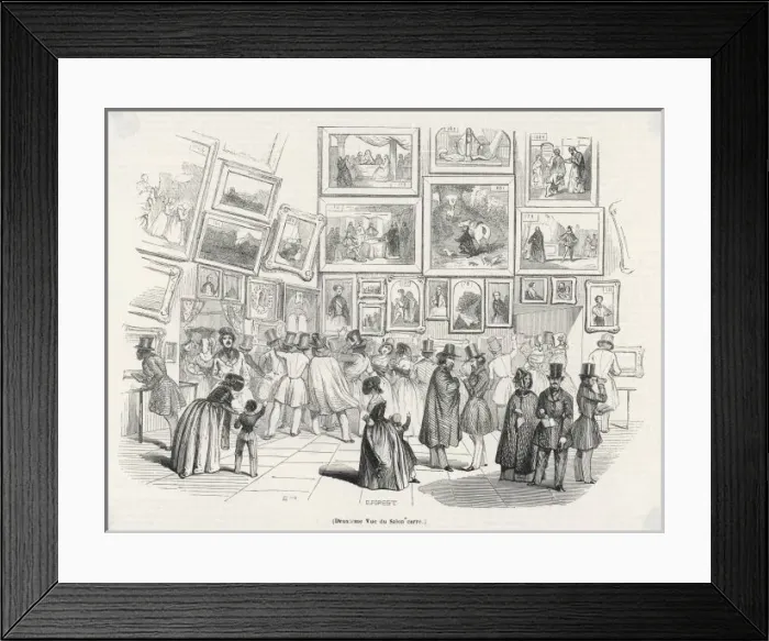 Framed Print : Louvre Salon 1843 Framed Print : Louvre Salon 1843