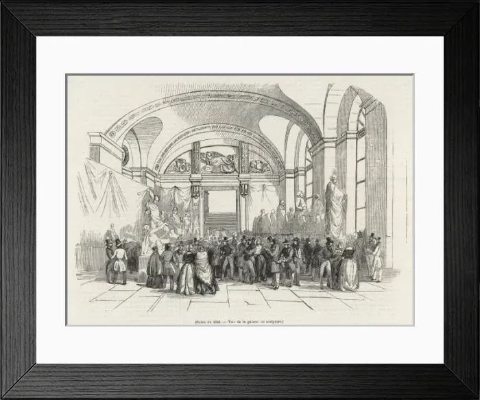 Framed Print : LOUVRE SALON 1843 - 2 Framed Print : LOUVRE SALON 1843 - 2