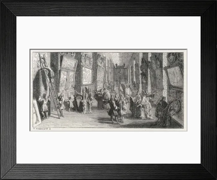 Framed Print : First Louvre Show 1699 Framed Print : First Louvre Show 1699