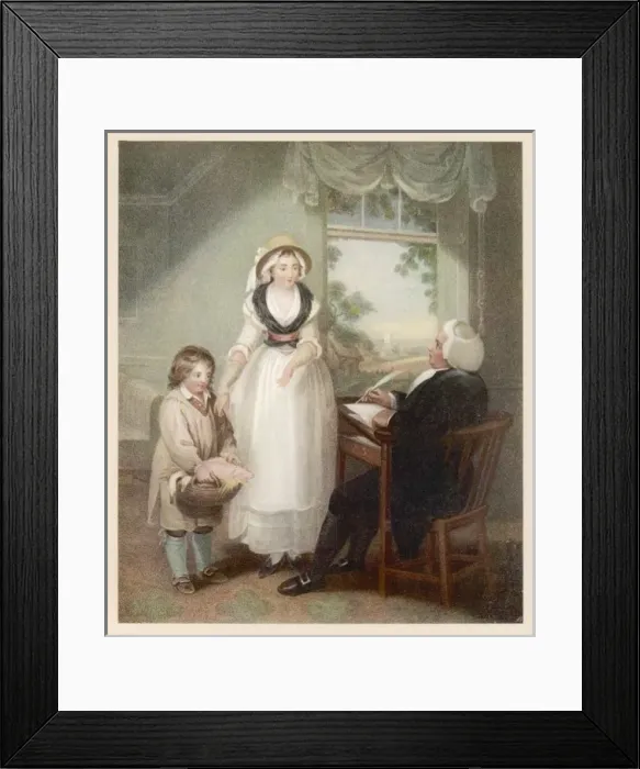 Framed Print : Social / Britain Vicar 18C Framed Print : Social / Britain Vicar 18C