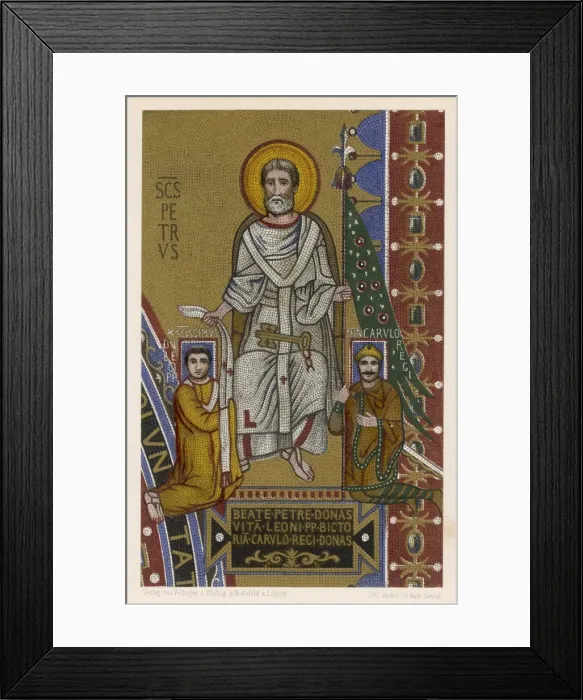 Framed Print : Mosaic in Papal Palace Framed Print : Mosaic in Papal Palace