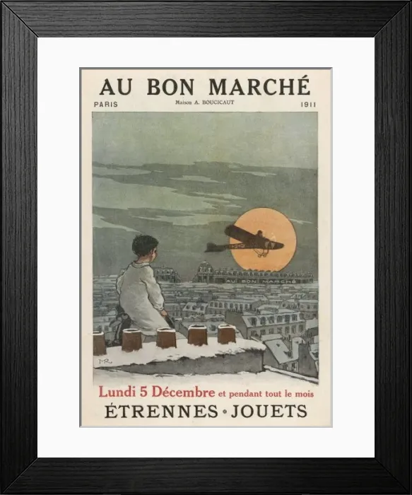Framed Print : Boy Watches Plane 1911 Framed Print : Boy Watches Plane 1911