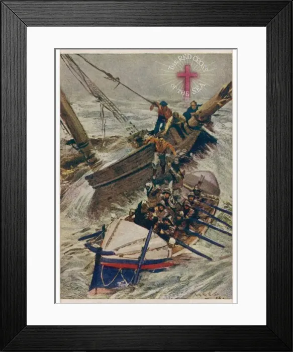 Framed Print : Red Cross of the Sea Framed Print : Red Cross of the Sea