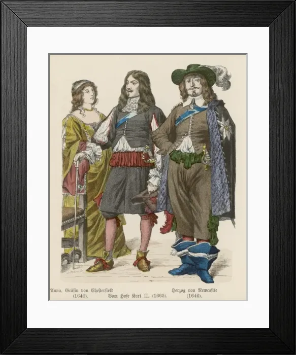 Framed Print : English C17th Costume Framed Print : English C17th Costume